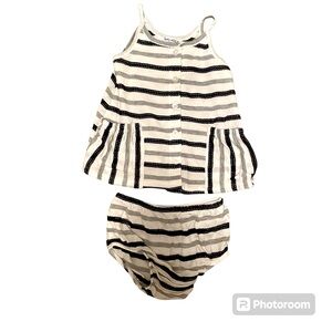 ☀️5/25☀️ Splendid Baby 3-6 months 2 piece light weight soft striped set